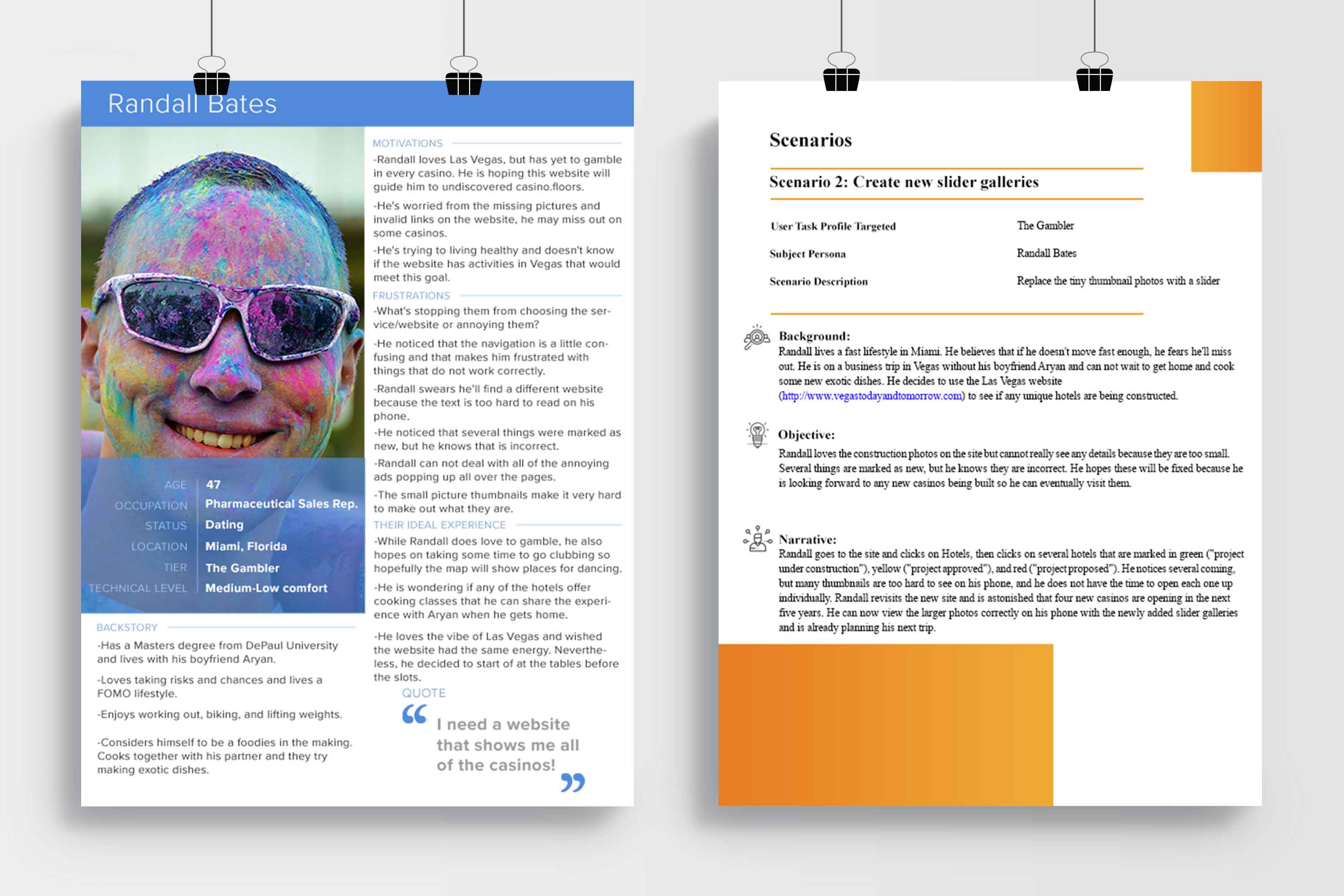 Las Vegas Today And Tomorrow's High persona and scenario