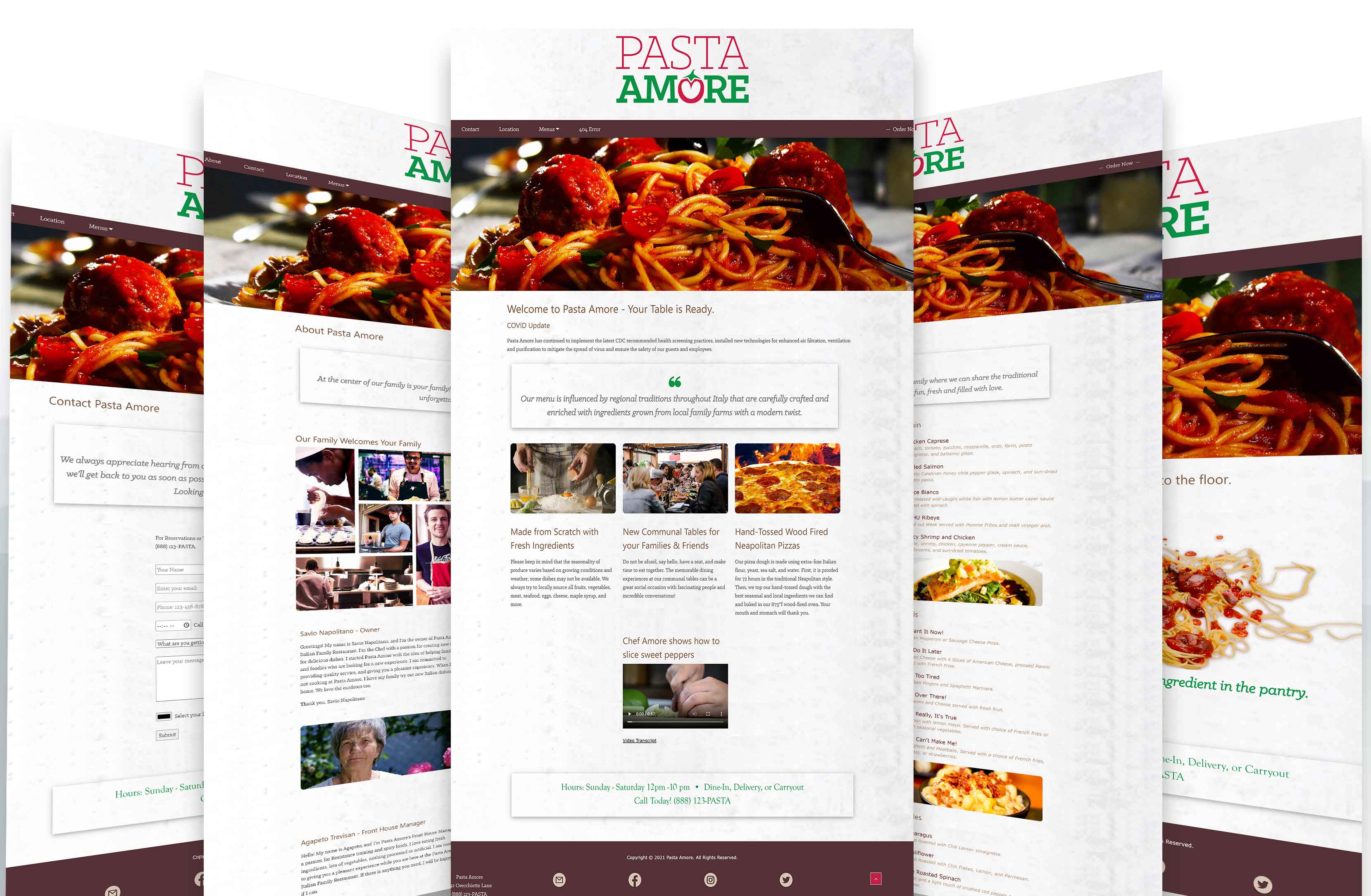 Pasta Amore website