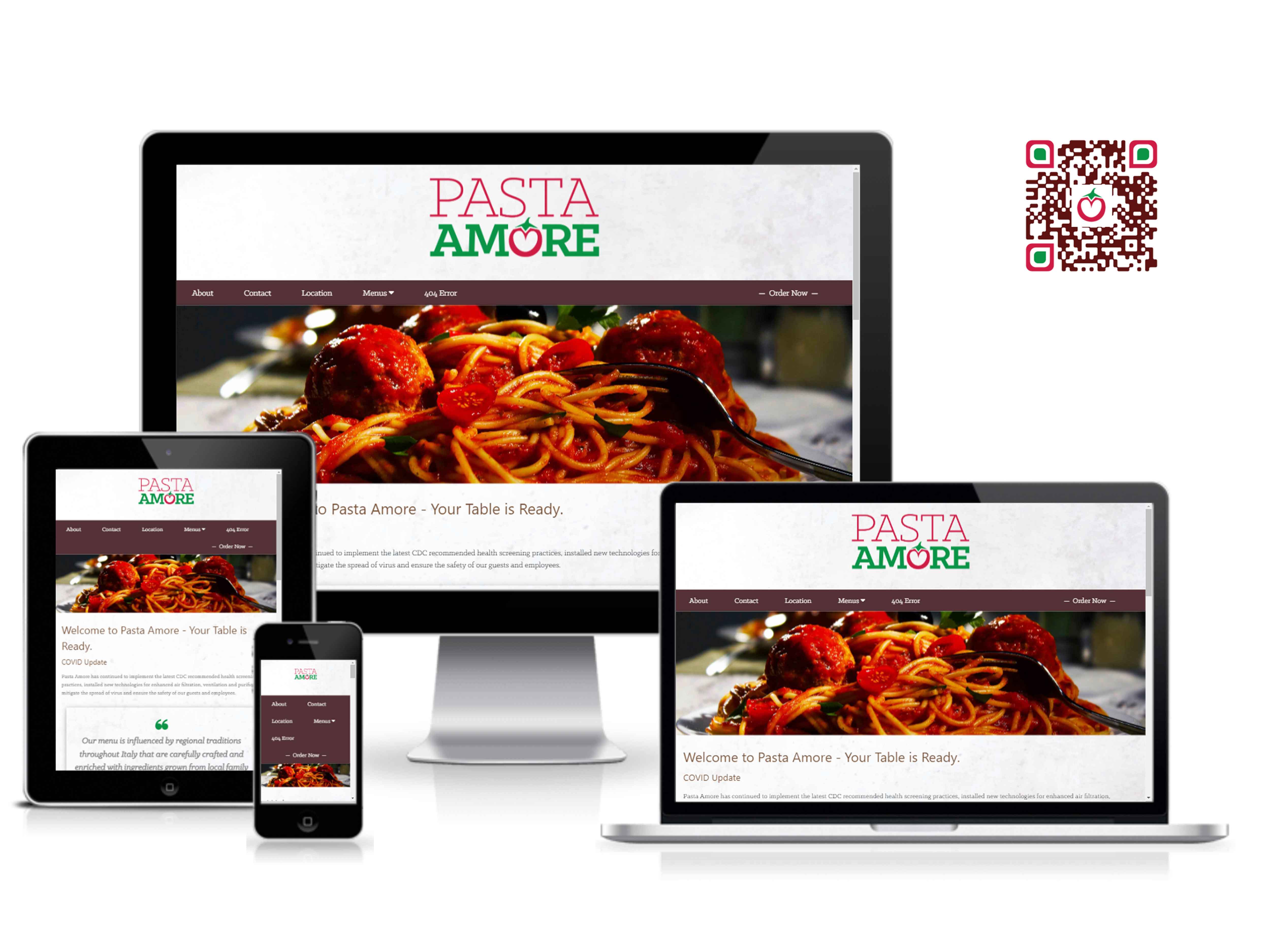 Pasta Amore website
